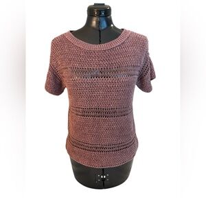 ralph lauren blue label purple knit sweater Size Medium